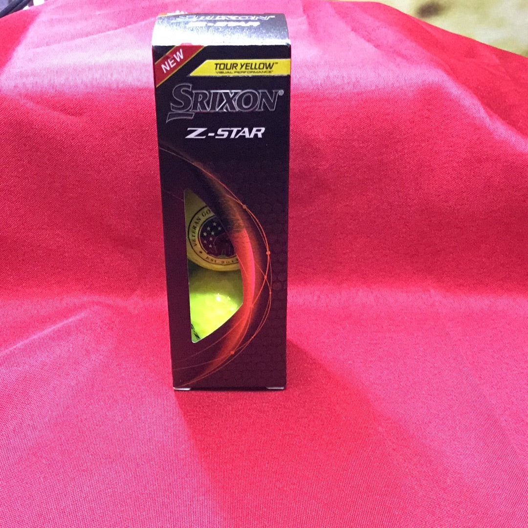 Srixon Z Star Yellow Golf Balls - Sleeve