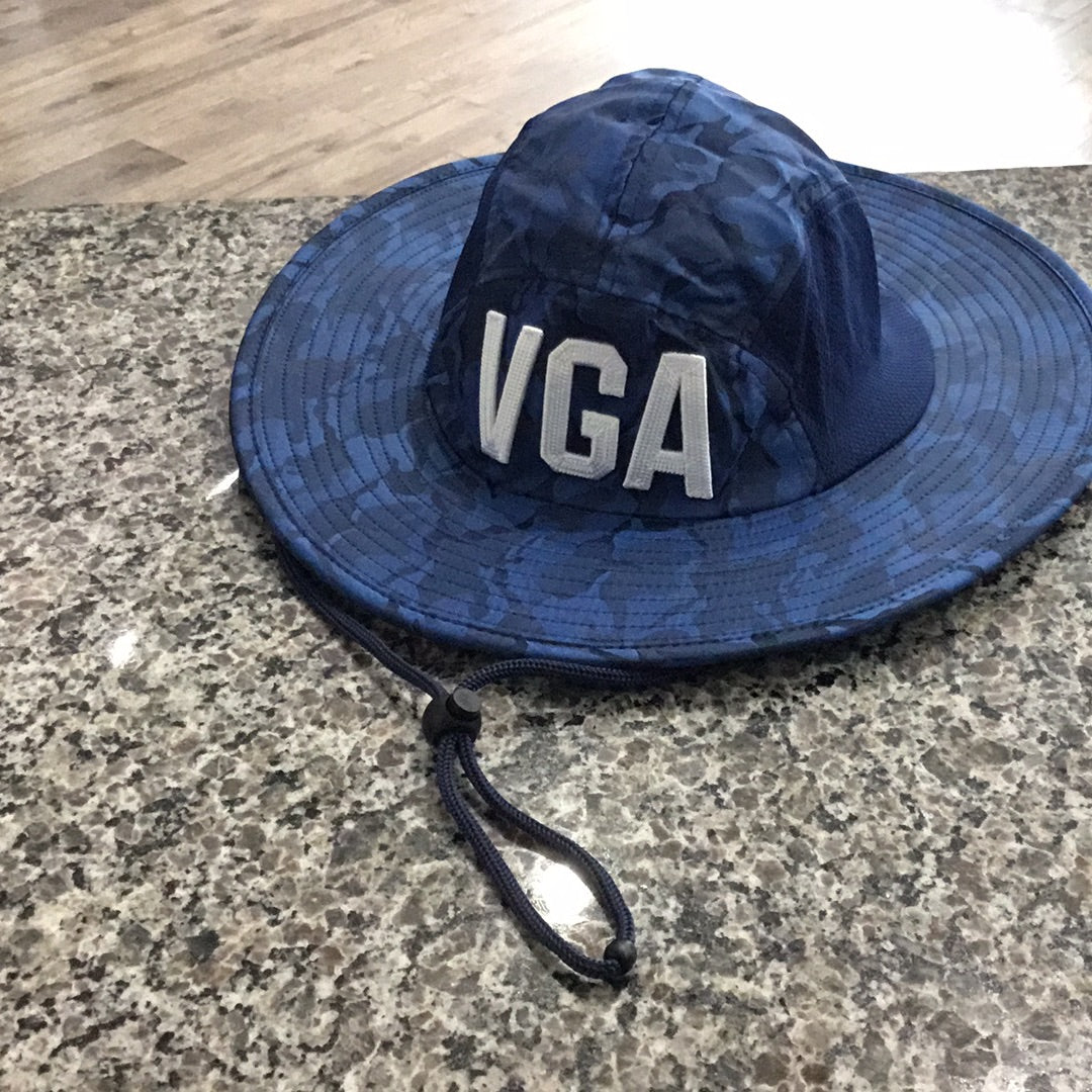 Sun Hat Navy Camo