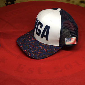 VGA Navy Fairway Camo Trucker Hat