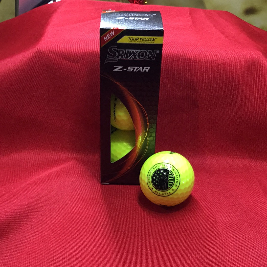 Srixon Z Star Yellow Golf Balls - Sleeve