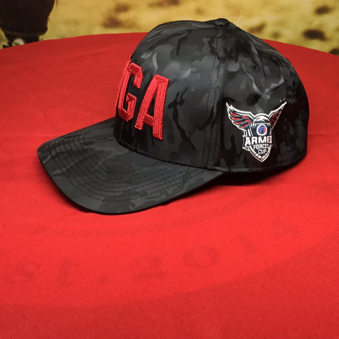 AFC Logo Black Camo w/ Red Letters