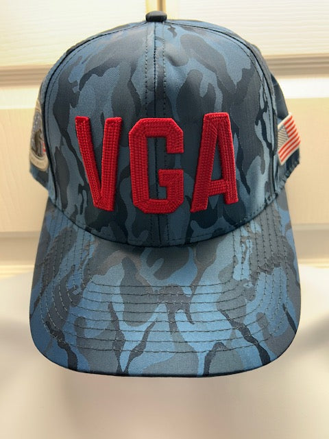 Camo Hat Navy w/ Red