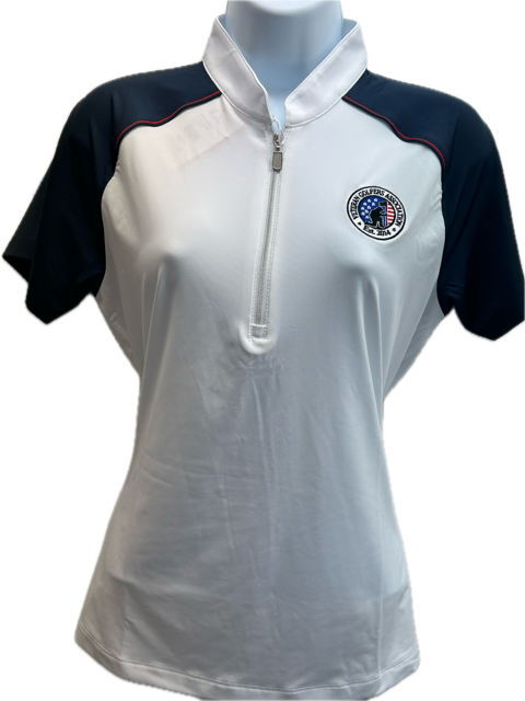 Greg Norman Womens Honor Raglan Color Blocked Golf Polo