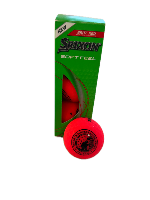 Srixon Soft Feel Brite Red Golf Balls - Sleeve