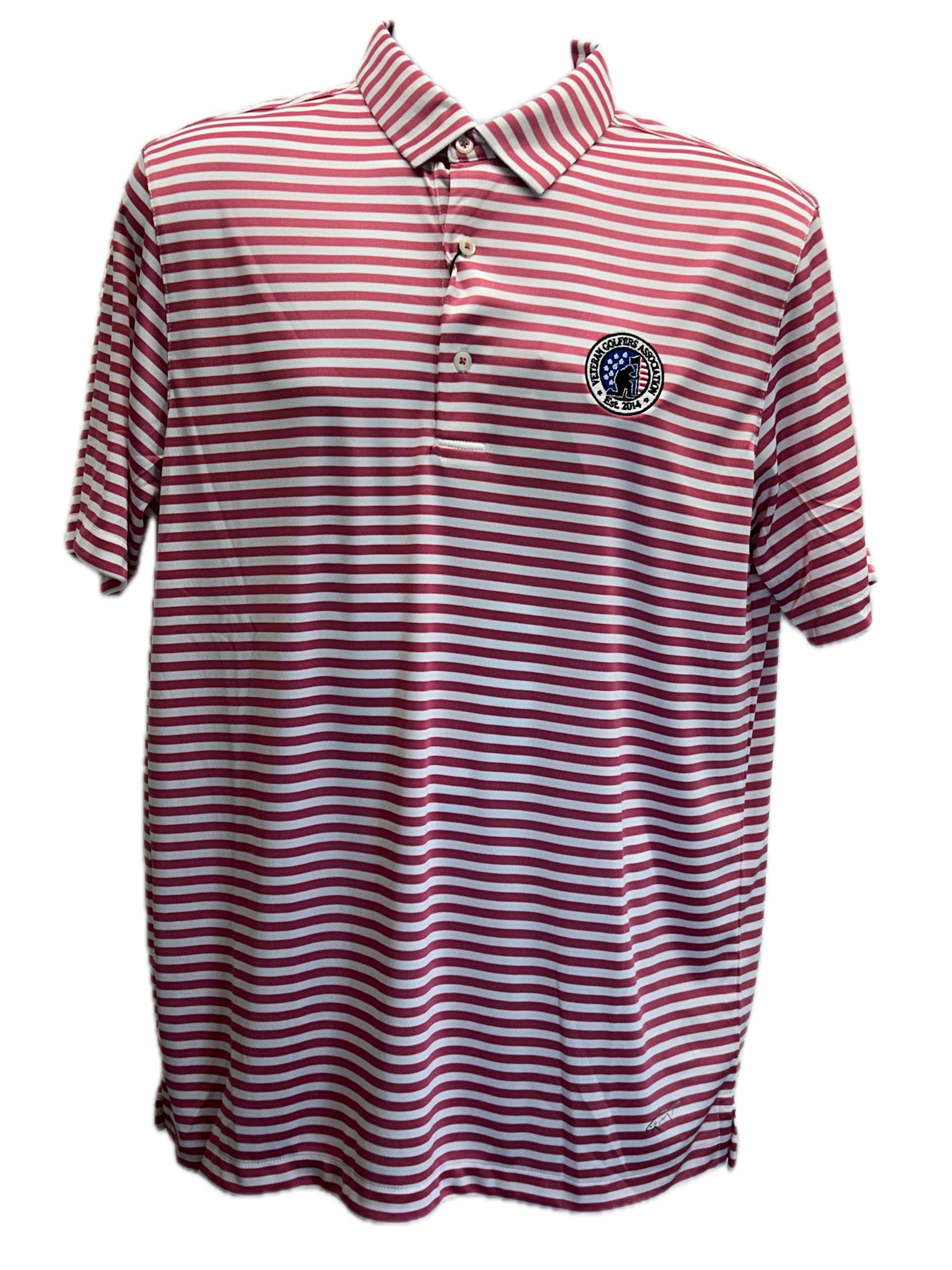 Men's Greg Norman ML75 Recycled Microlux Yarn-Dye Stripe Golf Polo
