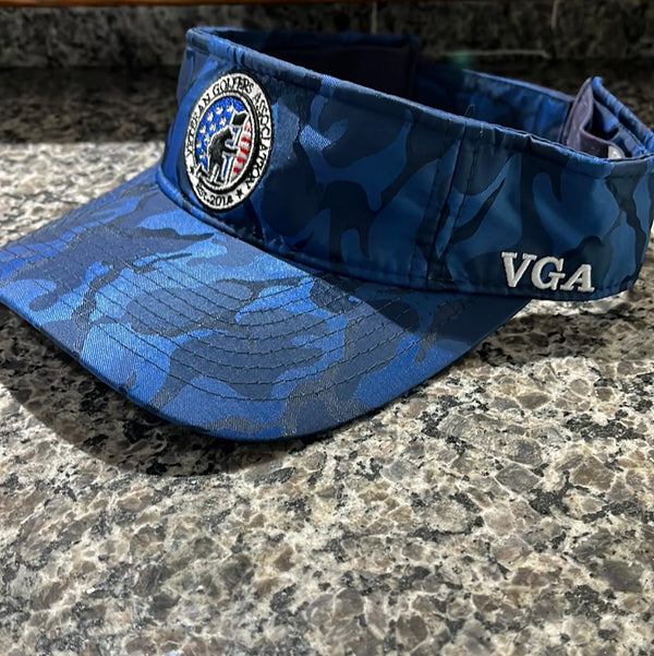 Camo Visor Navy - Veteran Golfers Association